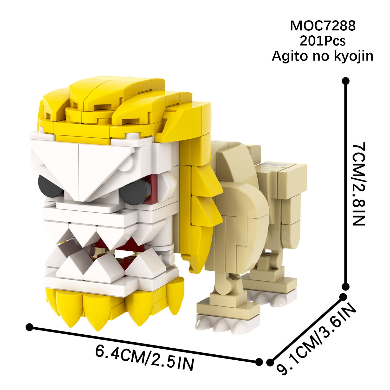 MOC7282-7289  Attack On Titan Anime Colossal Titan The Armored Titan The Female Titan Beast Titan The Cart Titan Agito no kyojin Square Head Collect Building Block Kids Toys