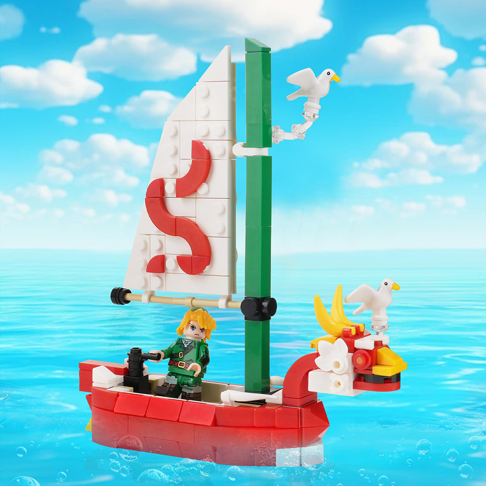 MOC1530 Dragon Ship 220Pcs Bricks Game Character Compatible Assembles Particles Model Plastic Building Blocks Children Gift Toys