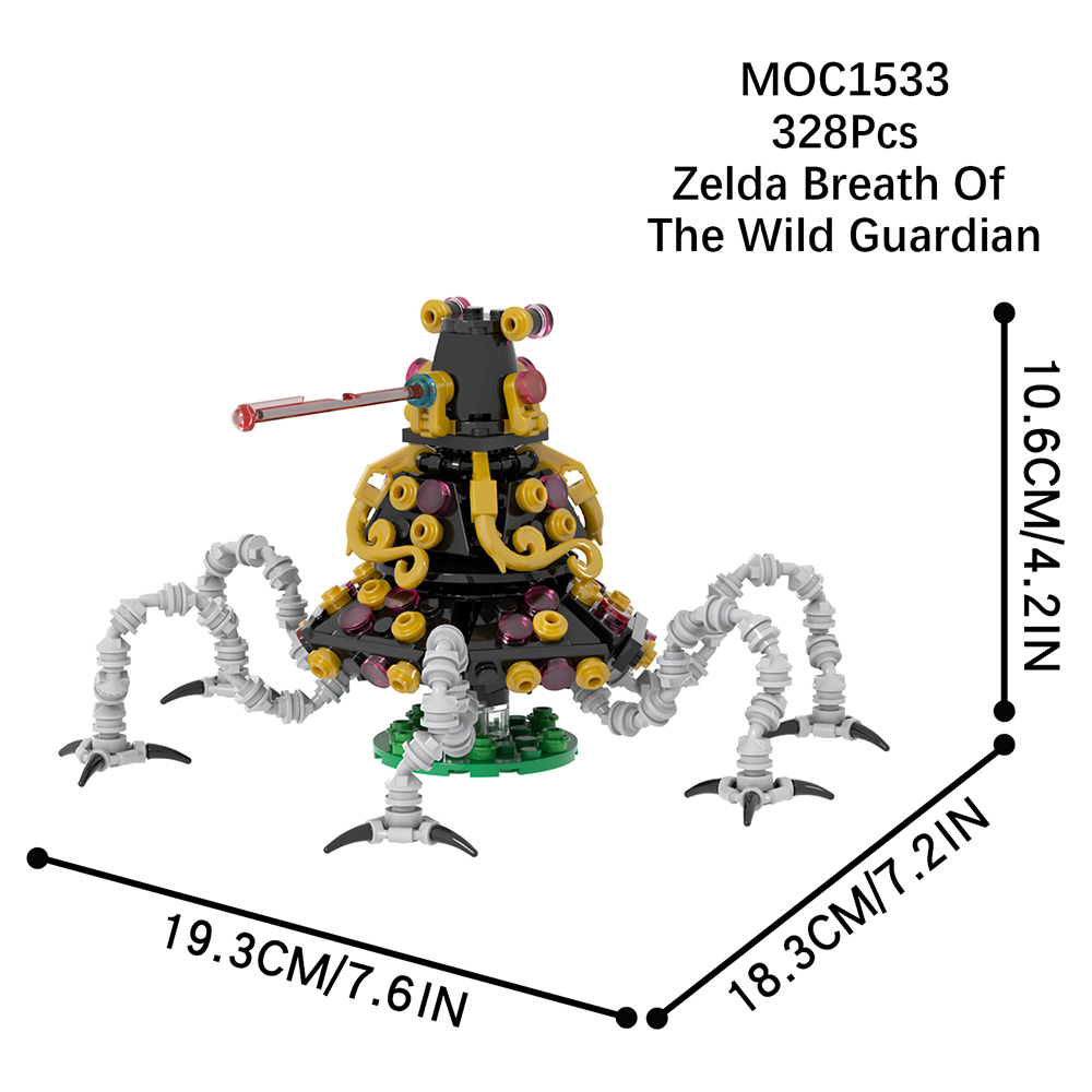 MOC1533 The Wild Guardian 328Pcs Game Series Character Compatible Assembles Particles Educational Building Blocks Kids Gift Toys