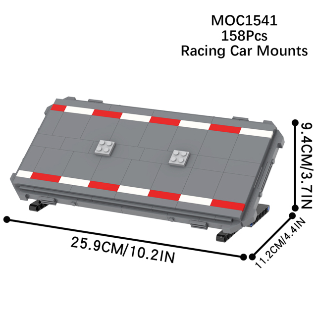 MOC1541 Racing Car Mounts 158Pcs Bricks Creative Compatible Assemble Particle Collect Educational Building Blocks Kids Gift Toys