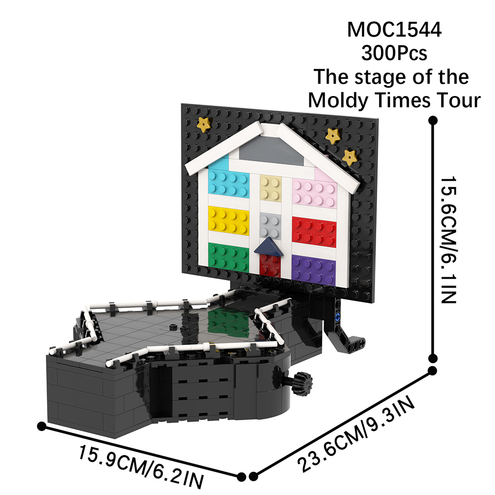 MOC1544 300Pcs The Stage Of The Moldy Times Creation Series Gifts Puzzle Figure DIY Building Block Sets Educational Toys Kids
