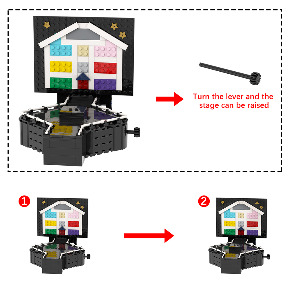 MOC1544 300Pcs The Stage Of The Moldy Times Creation Series Gifts Puzzle Figure DIY Building Block Sets Educational Toys Kids