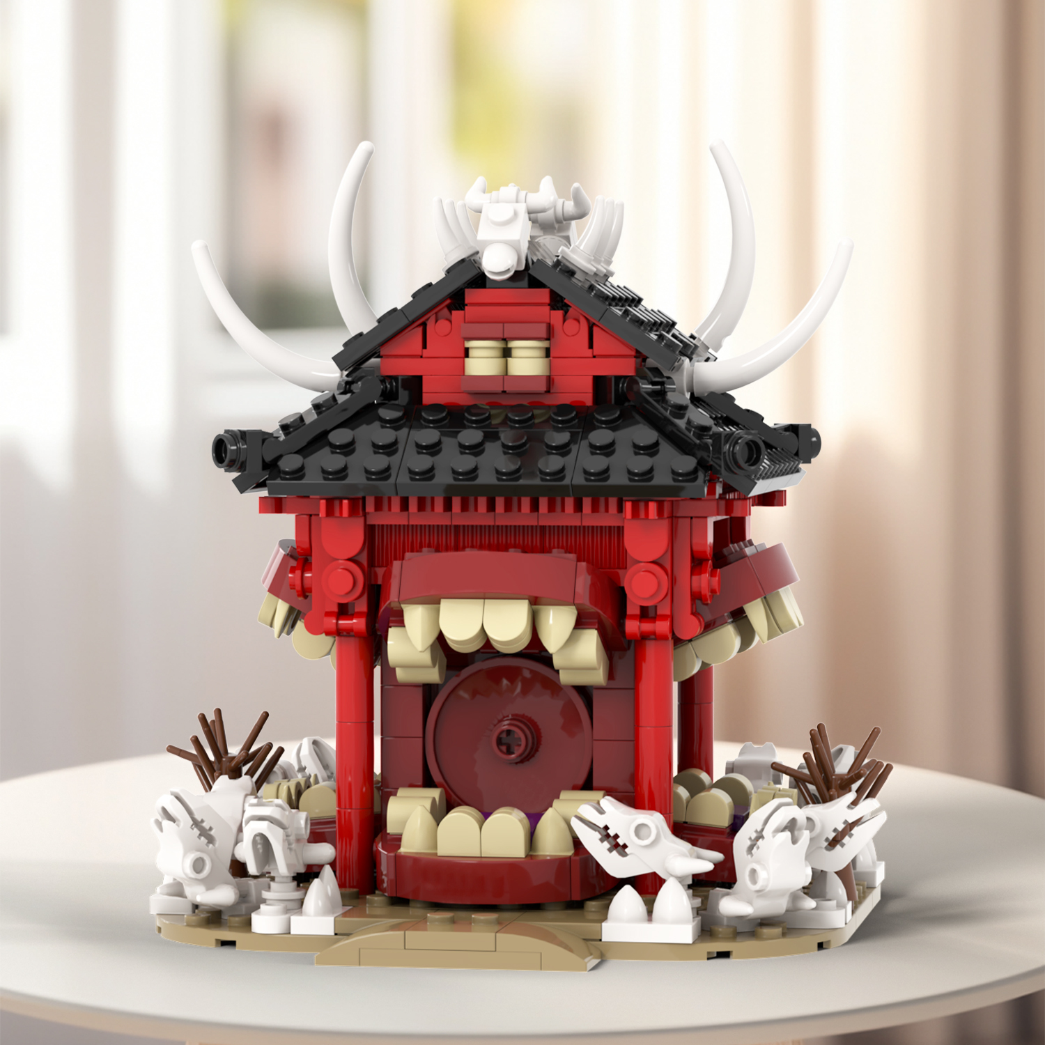 2024 New Arrival MOC1563 723Pcs Malevolent Shrine Jujutsu Boys Figure DIY Building Block Sets Educational Anime Kids Toys