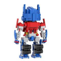 MOC1574 Optimus Robot Mecha 448Pcs Bricks Autobots Cartoon Movie Character Assemble Particles DIY Model Building Block Kids Toys