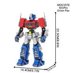 MOC Bricks Creative Movie Figures MOC1576 501Pcs Orion Pax Children Juguetes DIY Building Block Sets Kids Toys