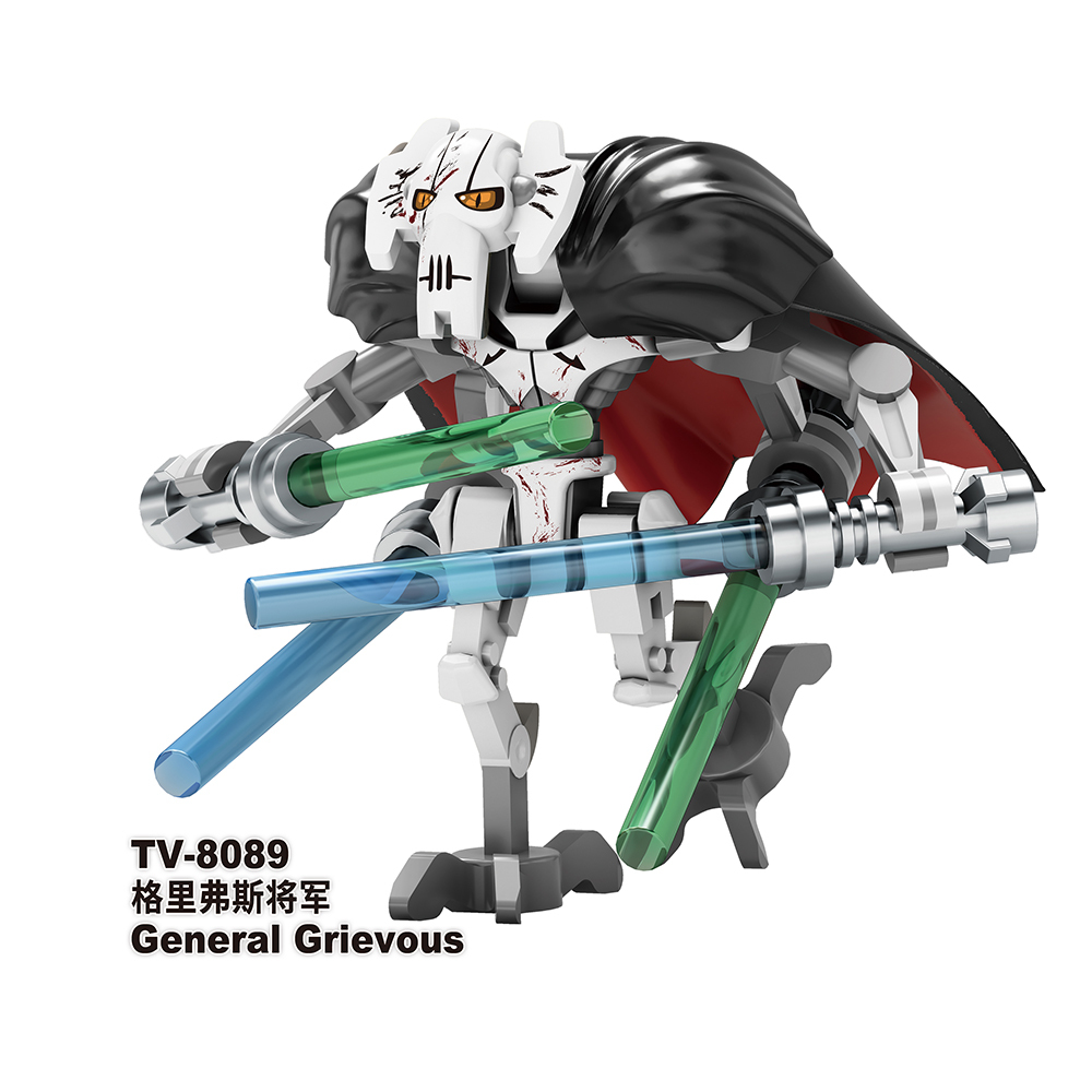 TV6111 Star Wars Movie Battle Droid IG-100 MagnaGuard General-Grievous Plastic Building Blocks Kids Toys