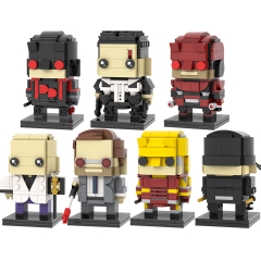 MOC7330-7336 Daredevil Kingpin Pinisher Marvel Super Heroes Movie Character Assemble Collect DIY Plastic Building Blocks Kids Gift Toys