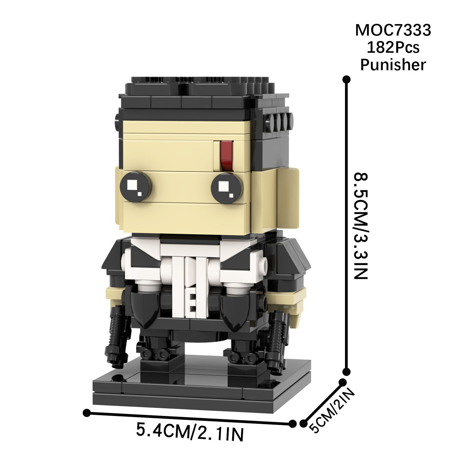 MOC7330-7336 Daredevil Kingpin Pinisher Marvel Super Heroes Movie Character Assemble Collect DIY Plastic Building Blocks Kids Gift Toys