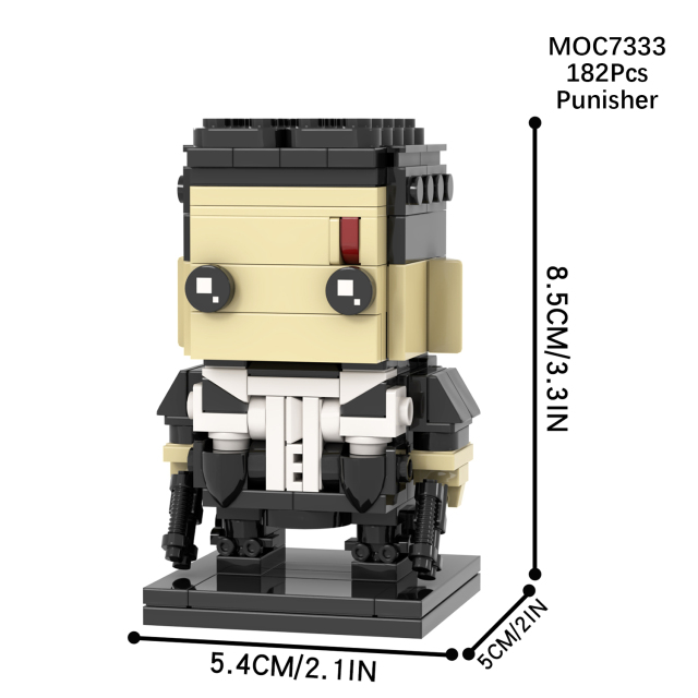 MOC7330-7336 Daredevil Kingpin Pinisher Marvel Super Heroes Movie Character Assemble Collect DIY Plastic Building Blocks Kids Gift Toys