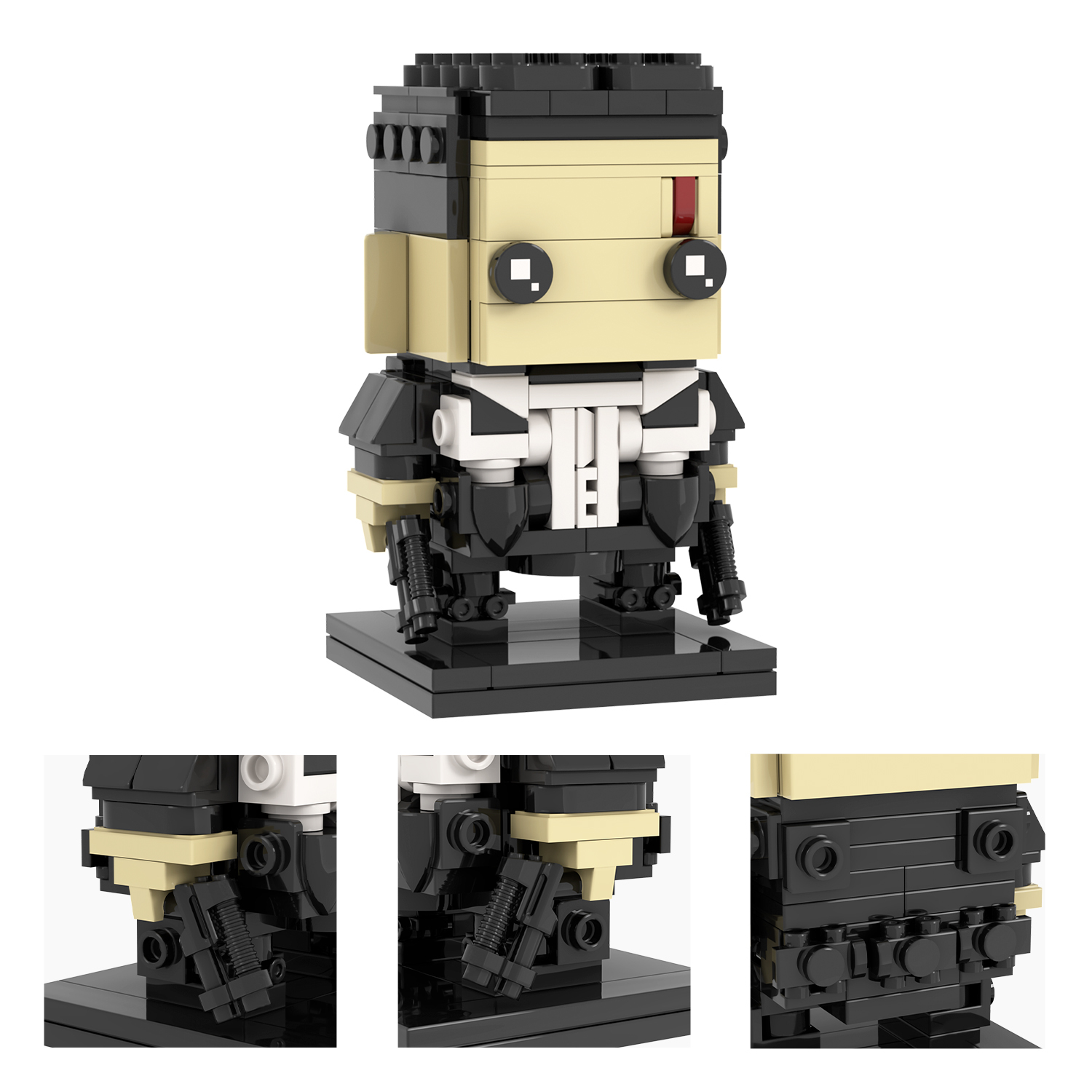MOC7330-7336 Daredevil Kingpin Pinisher Marvel Super Heroes Movie Character Assemble Collect DIY Plastic Building Blocks Kids Gift Toys