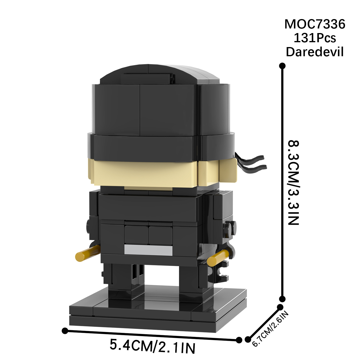 MOC7330-7336 Daredevil Kingpin Pinisher Marvel Super Heroes Movie Character Assemble Collect DIY Plastic Building Blocks Kids Gift Toys