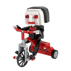 MOC7337 Billy 239Pcs Square Head Bricks Saw Crime Horror Film Assemble Collect DIY Halloween Building Blocks for Kids Gift Toys