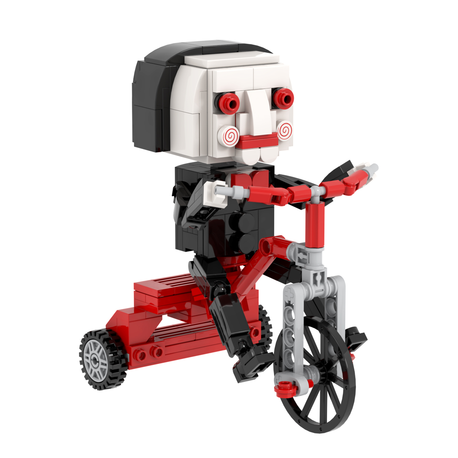 MOC7337 Billy 239Pcs Square Head Bricks Saw Crime Horror Film Assemble Collect DIY Halloween Building Blocks for Kids Gift Toys