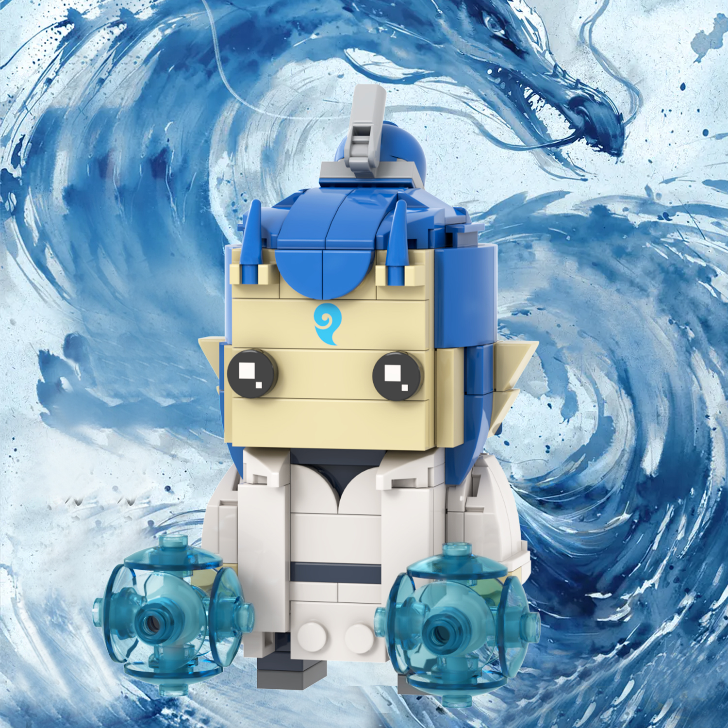 MOC7383-7390 Chinese Myths and Legends Characters in Ancient Shiji Niangniang Ne Zha Aobing Aoguang Shen Gong Leopard Square Head Bricks Kids Gift Toys