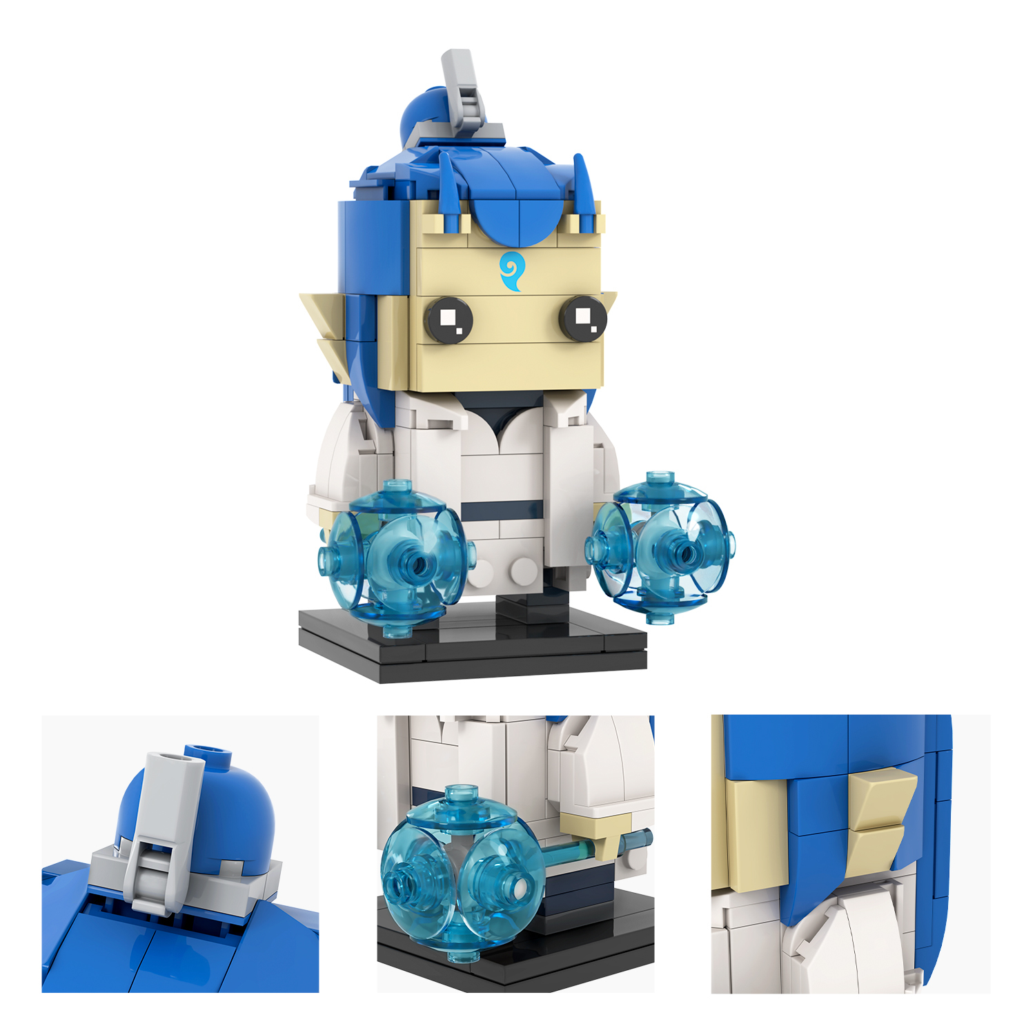 MOC7383-7390 Chinese Myths and Legends Characters in Ancient Shiji Niangniang Ne Zha Aobing Aoguang Shen Gong Leopard Square Head Bricks Kids Gift Toys