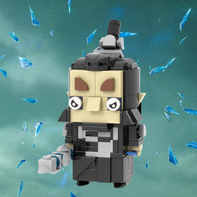 MOC7383-7390 Chinese Myths and Legends Characters in Ancient Shiji Niangniang Ne Zha Aobing Aoguang Shen Gong Leopard Square Head Bricks Kids Gift Toys