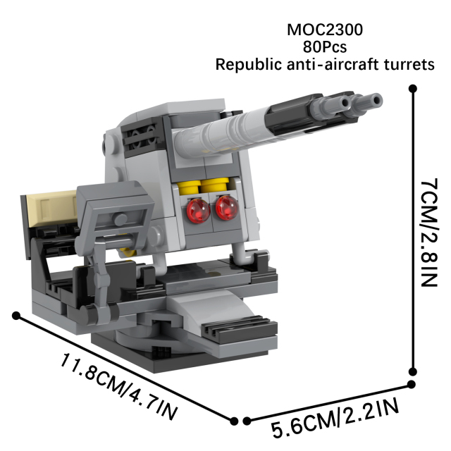 MOC2300 Lego star wars Republic Anti Aircraft Turrets building War scene toys building blocks sets Toys for kids