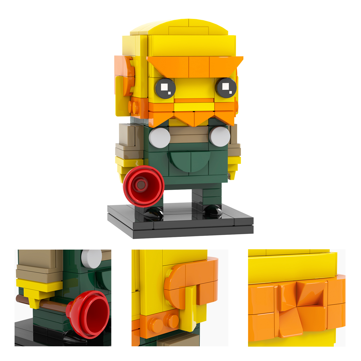 MOC7372-7381 Marge Simpson Bart Simpson Maggie Simpson Homer J. Simpson Lisa Simpson Groundskeeper Willie Mr Burns Milhouse Chief Wiggum Moe Szyslak Square Head Building Blocks Kids Toys