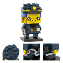 MOC7372-7381 Marge Simpson Bart Simpson Maggie Simpson Homer J. Simpson Lisa Simpson Groundskeeper Willie Mr Burns Milhouse Chief Wiggum Moe Szyslak Square Head Building Blocks Kids Toys