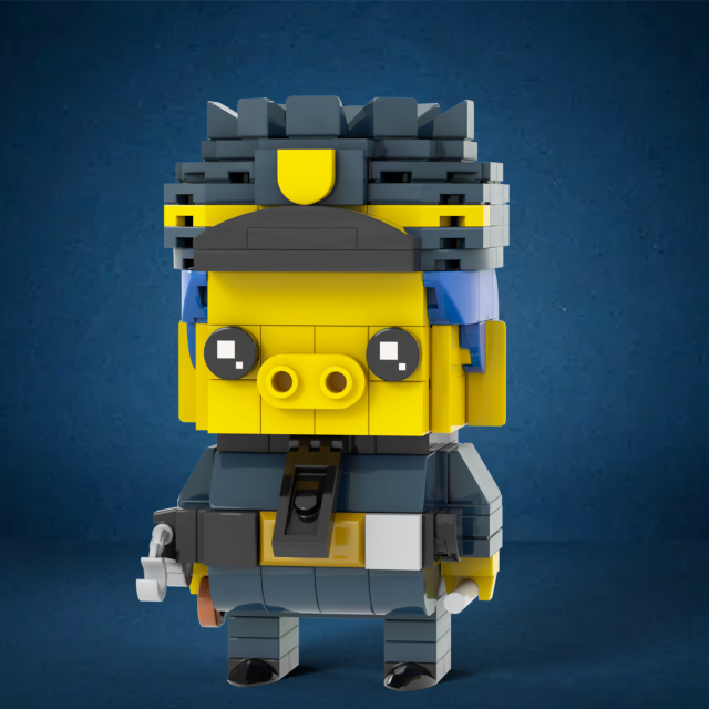 MOC7372-7381 Marge Simpson Bart Simpson Maggie Simpson Homer J. Simpson Lisa Simpson Groundskeeper Willie Mr Burns Milhouse Chief Wiggum Moe Szyslak Square Head Building Blocks Kids Toys