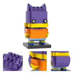 MOC7372-7381 Marge Simpson Bart Simpson Maggie Simpson Homer J. Simpson Lisa Simpson Groundskeeper Willie Mr Burns Milhouse Chief Wiggum Moe Szyslak Square Head Building Blocks Kids Toys