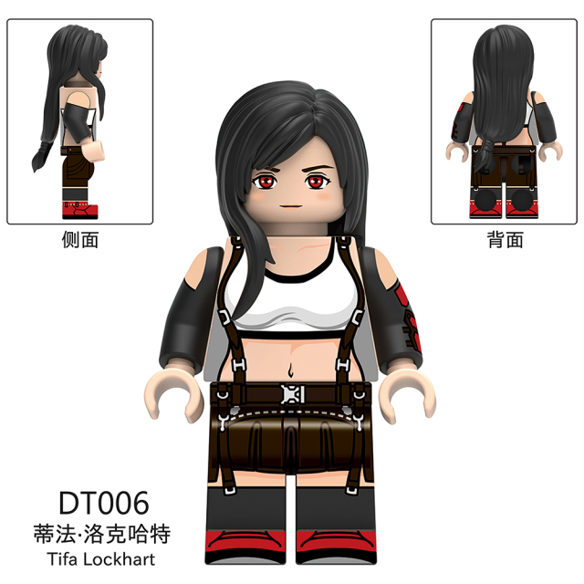 DT8903 Final Fantasy Anime Game Tifa Lockhart Cloud Strife Zack Fair Sephiroth Mini Collect Figures Building Blocks Kids Gift Toys