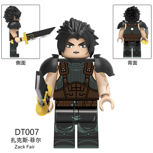 DT8903 Final Fantasy Anime Game Tifa Lockhart Cloud Strife Zack Fair Sephiroth Mini Collect Figures Building Blocks Kids Gift Toys
