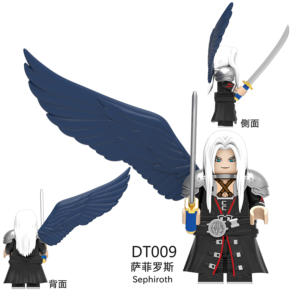DT8903 Final Fantasy Anime Game Tifa Lockhart Cloud Strife Zack Fair Sephiroth Mini Collect Figures Building Blocks Kids Gift Toys