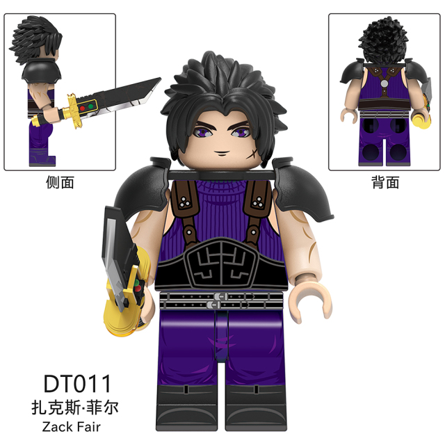 DT8903 Final Fantasy Anime Game Tifa Lockhart Cloud Strife Zack Fair Sephiroth Mini Collect Figures Building Blocks Kids Gift Toys