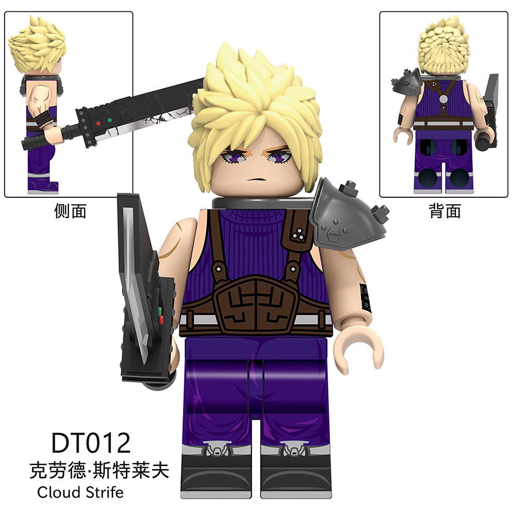 DT8903 Final Fantasy Anime Game Tifa Lockhart Cloud Strife Zack Fair Sephiroth Mini Collect Figures Building Blocks Kids Gift Toys