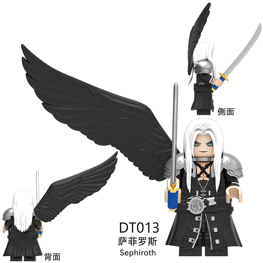 DT8903 Final Fantasy Anime Game Tifa Lockhart Cloud Strife Zack Fair Sephiroth Mini Collect Figures Building Blocks Kids Gift Toys