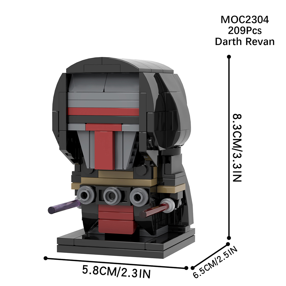 MOC2302-MOC2309 Lego star wars building Shoretrooper darth revan  revan BrickHeadz War scene toys building blocks sets Toys for kids