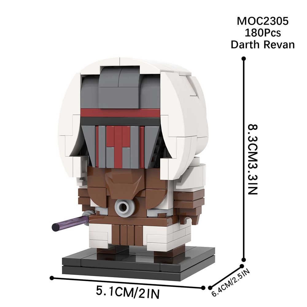 MOC2302-MOC2309 Lego star wars building Shoretrooper darth revan  revan BrickHeadz War scene toys building blocks sets Toys for kids
