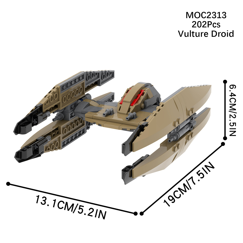 MOC2313 Lego star wars building vulture droid War scene toys building blocks sets Toys for kids