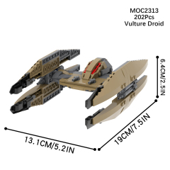 MOC2313 Lego star wars building vulture droid War scene toys building blocks sets Toys for kids