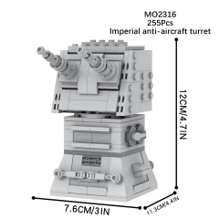 MOC2316 Lego star wars building Imperial anti aircraft turret War scene toys building blocks sets Toys for kids
