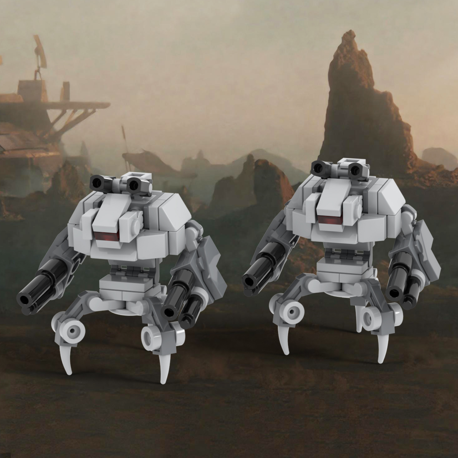 MOC2318 Lego star wars building defense robots guns War scene toys building blocks sets Toys for kids