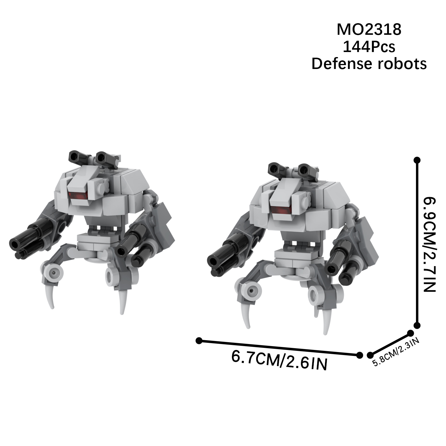 MOC2318 Lego star wars building defense robots guns War scene toys building blocks sets Toys for kids