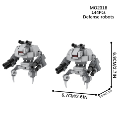 MOC2318 Lego star wars building defense robots guns War scene toys building blocks sets Toys for kids