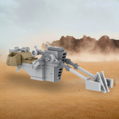 MOC2320 Lego star wars building the mandalorian anti gravity moto guns War scene toys building blocks sets Toys for kids