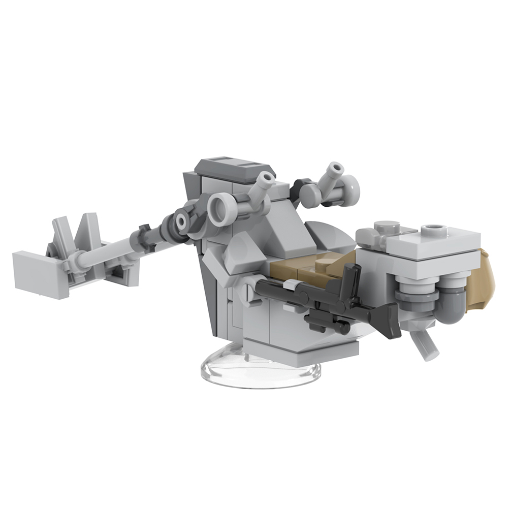 MOC2320 Lego star wars building the mandalorian anti gravity moto guns War scene toys building blocks sets Toys for kids