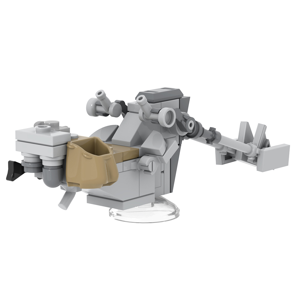 MOC2320 Lego star wars building the mandalorian anti gravity moto guns War scene toys building blocks sets Toys for kids