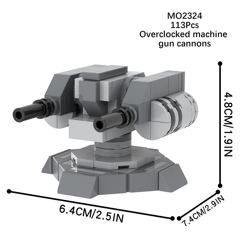 MOC2324 Lego star wars building overclocked machine gun cannons War scene toys building blocks sets Toys for kids