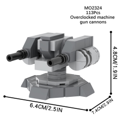 MOC2324 Lego star wars building overclocked machine gun cannons War scene toys building blocks sets Toys for kids