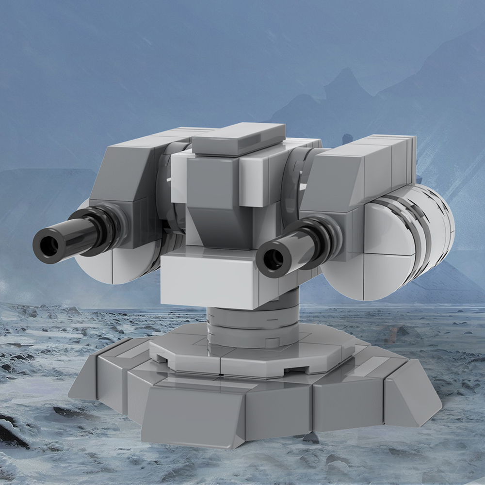 MOC2324 Lego star wars building overclocked machine gun cannons War scene toys building blocks sets Toys for kids