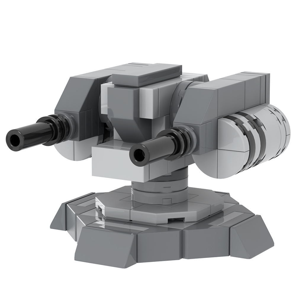 MOC2324 Lego star wars building overclocked machine gun cannons War scene toys building blocks sets Toys for kids