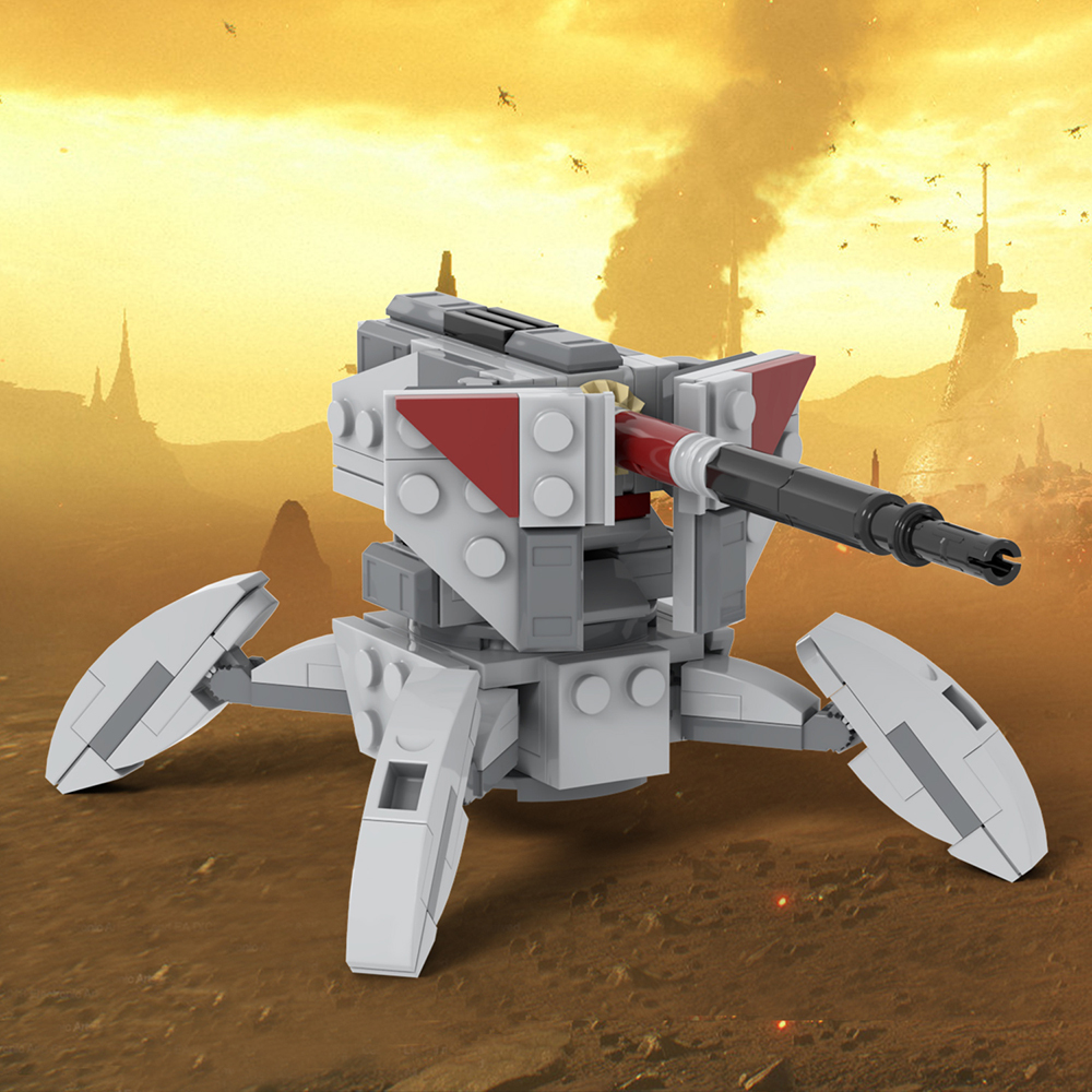 MOC2325 Lego star wars building anti armor artillery War scene toys building blocks sets Toys for kids