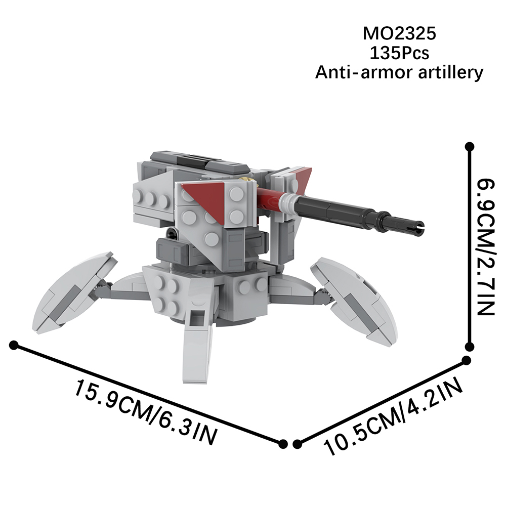 MOC2325 Lego star wars building anti armor artillery War scene toys building blocks sets Toys for kids