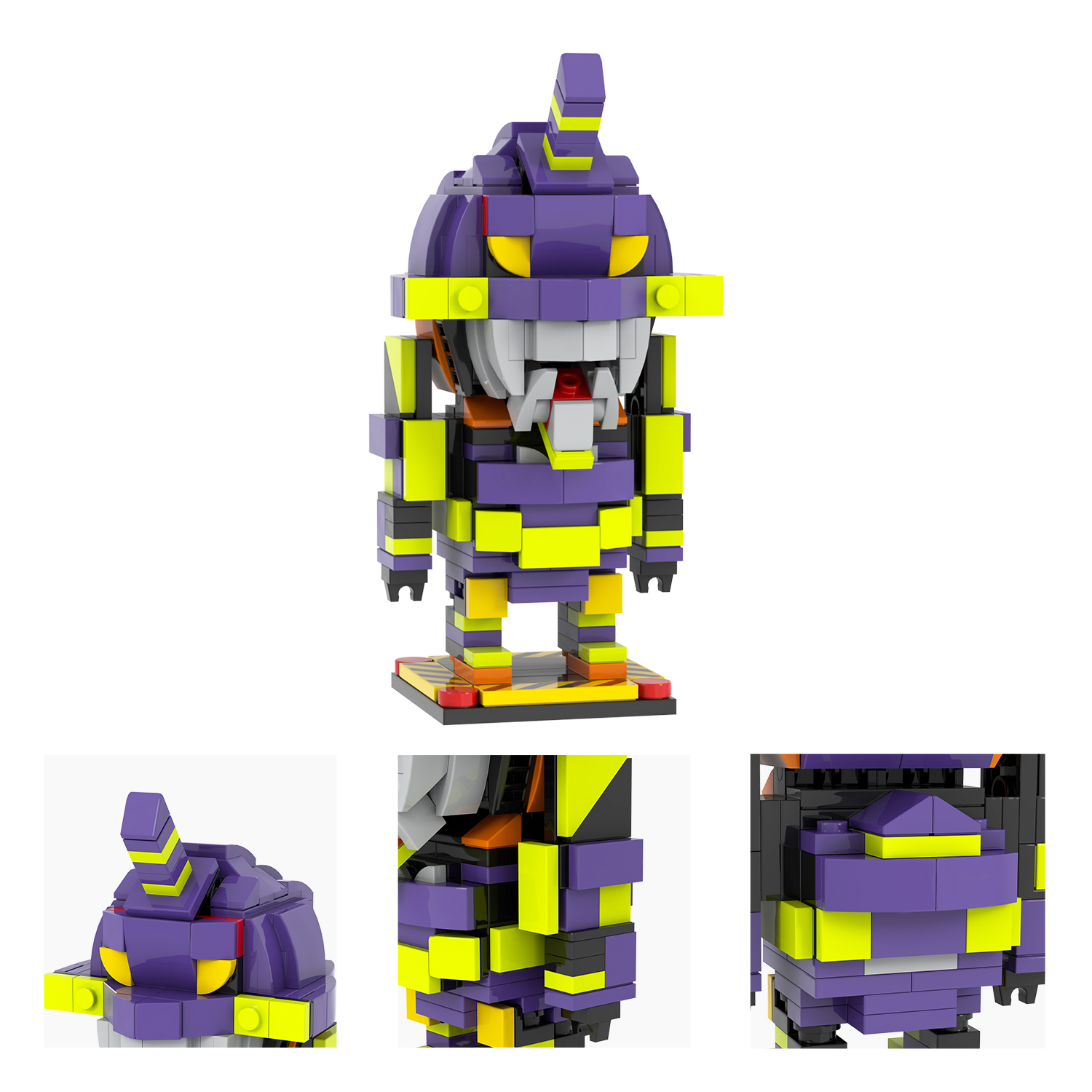 MOC7423-7430 NEON GENESIS EVANGELION EVA Mari Makinami Illustrious Evangelion Ikari Shinji Third Angel Sakiel Asuka Langley Soryu EVA-00 PROTO TYPE EVA-01 PROTO TYPE EVA-02 PROTO TYPE Building Blocks Kids Gift Toys