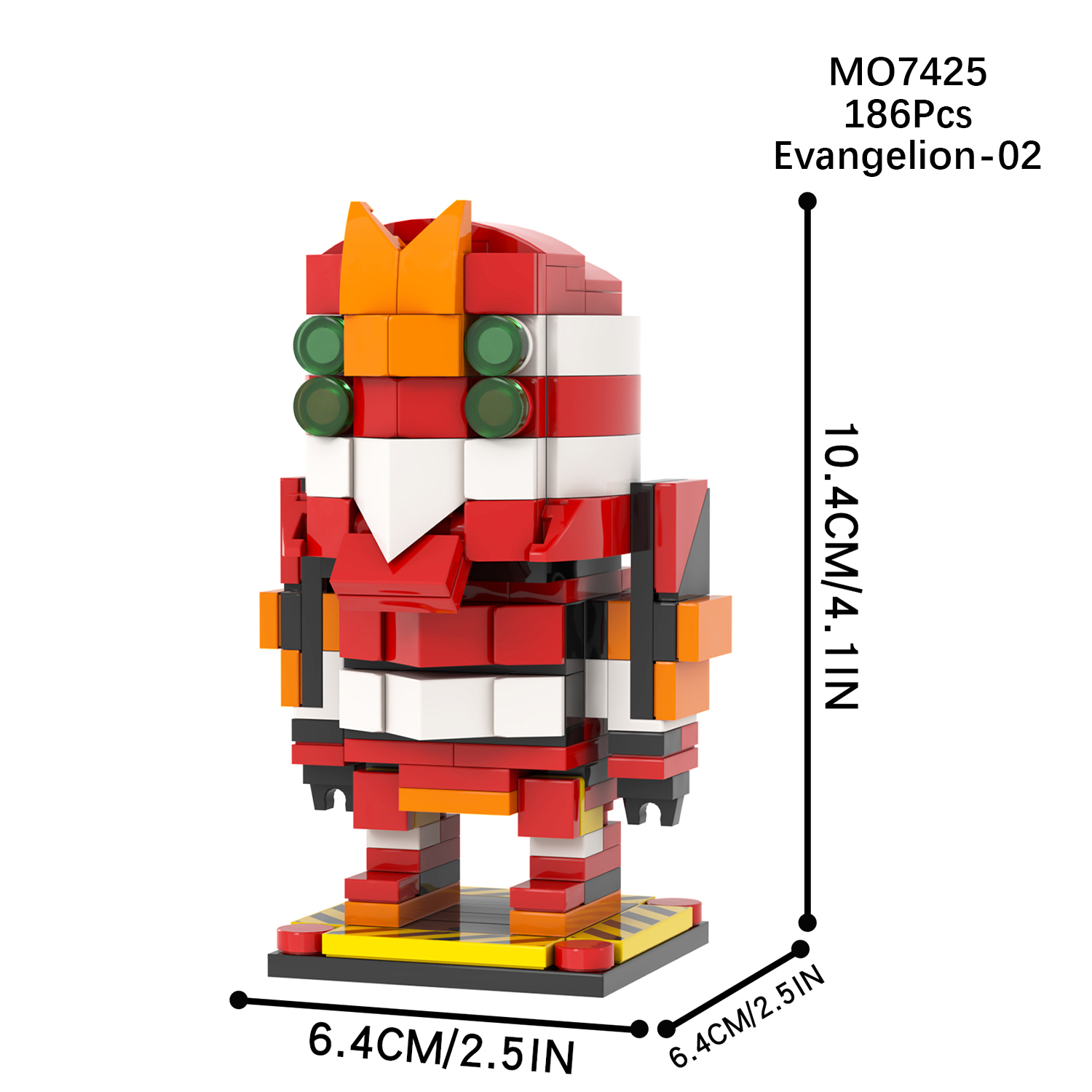 MOC7423-7430 NEON GENESIS EVANGELION EVA Mari Makinami Illustrious Evangelion Ikari Shinji Third Angel Sakiel Asuka Langley Soryu EVA-00 PROTO TYPE EVA-01 PROTO TYPE EVA-02 PROTO TYPE Building Blocks Kids Gift Toys